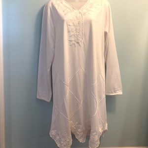 NEWPORT NEWS Vintage Easy Style Y2K Embroidered Dress